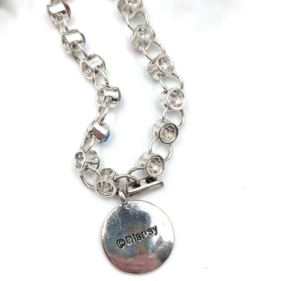 Tinkerbell Silver Tone Rhinestone Charm Bracelet - Picture 3 of 3